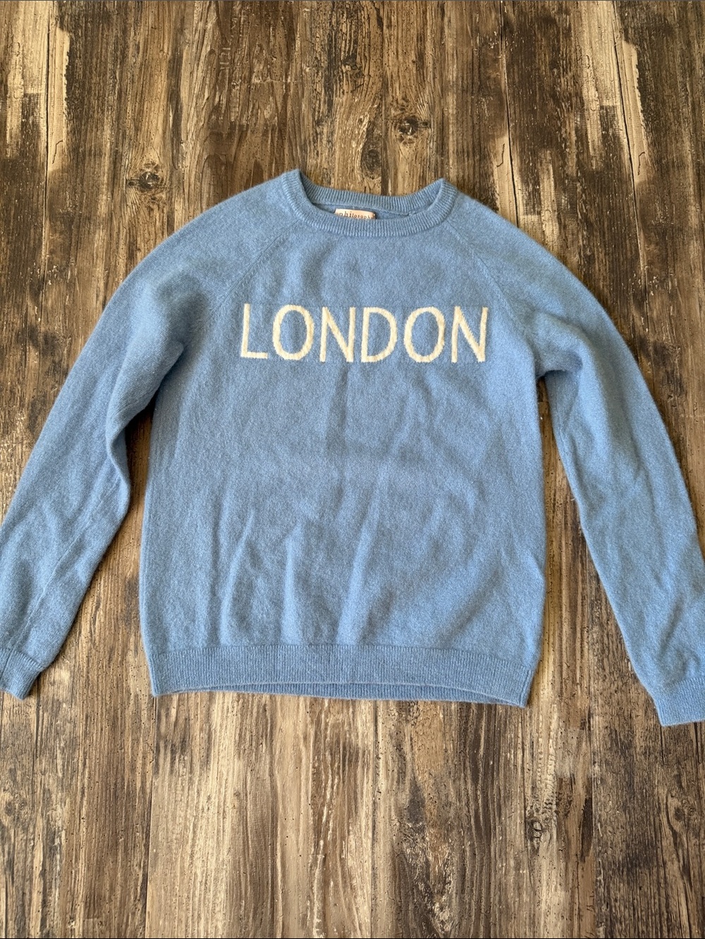 Philosophy Light Blue 'LONDON' Crewneck Sweater